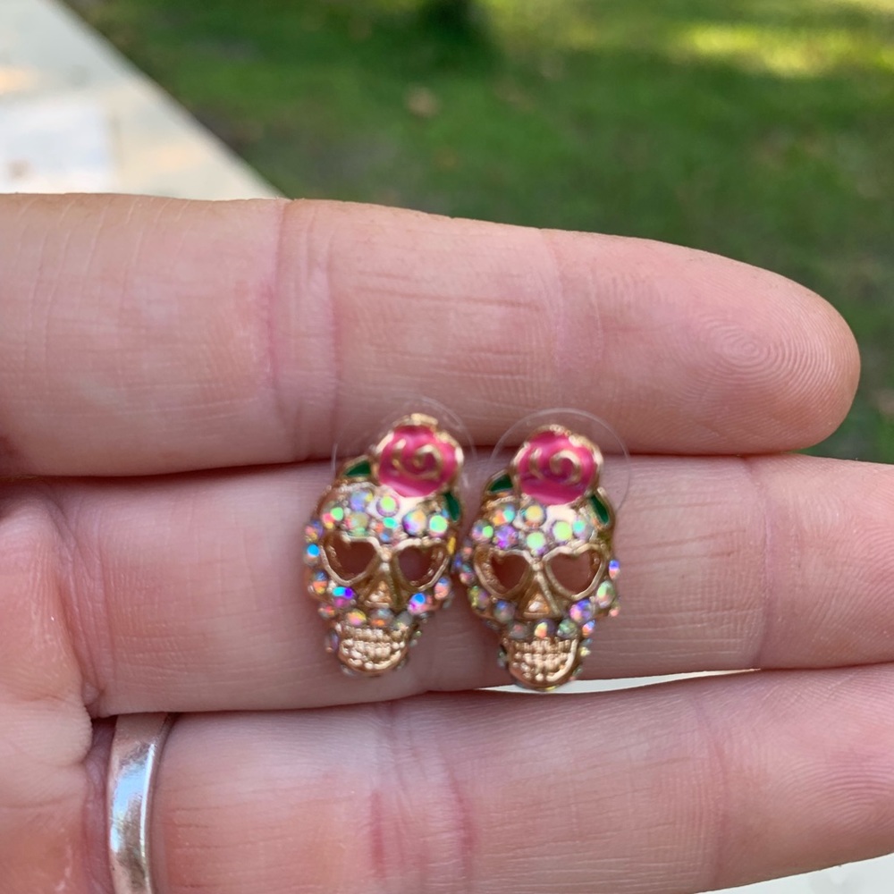 Sugar skull earrings